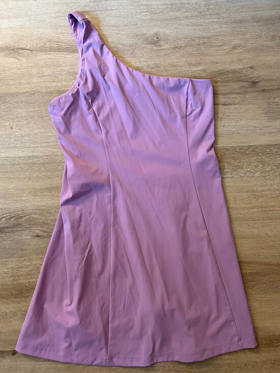 Outdoor Voices Pants - Outdoor Voices One Shoulder Dress Built-In Shorts Liner Lavender